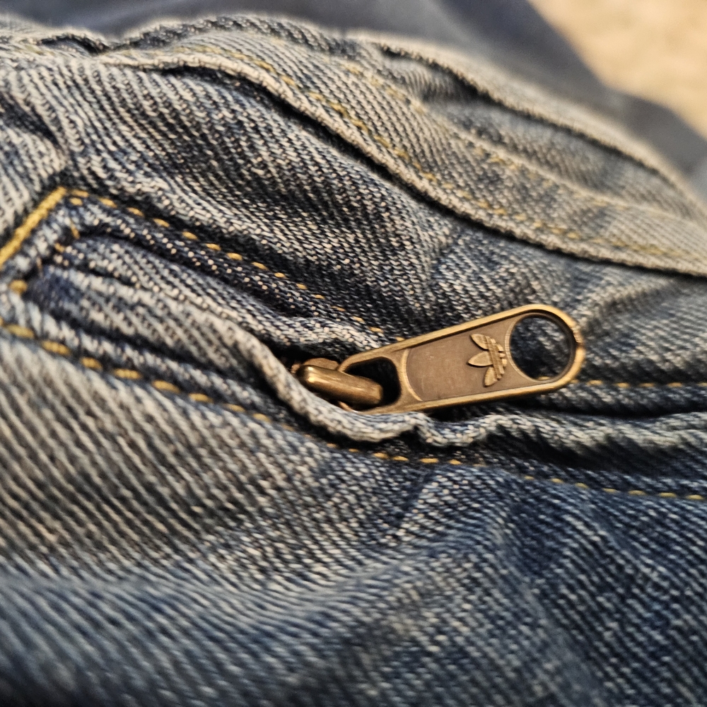 Adidas Originals KE1071 Women's Medium Vintage Denim Pants - Picture 8 of 15